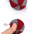 Factory spot two color mesh cat toy ball